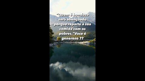 Seja generoso como o pai é e pronto !!! - Be generous as the father is and that’s it !!