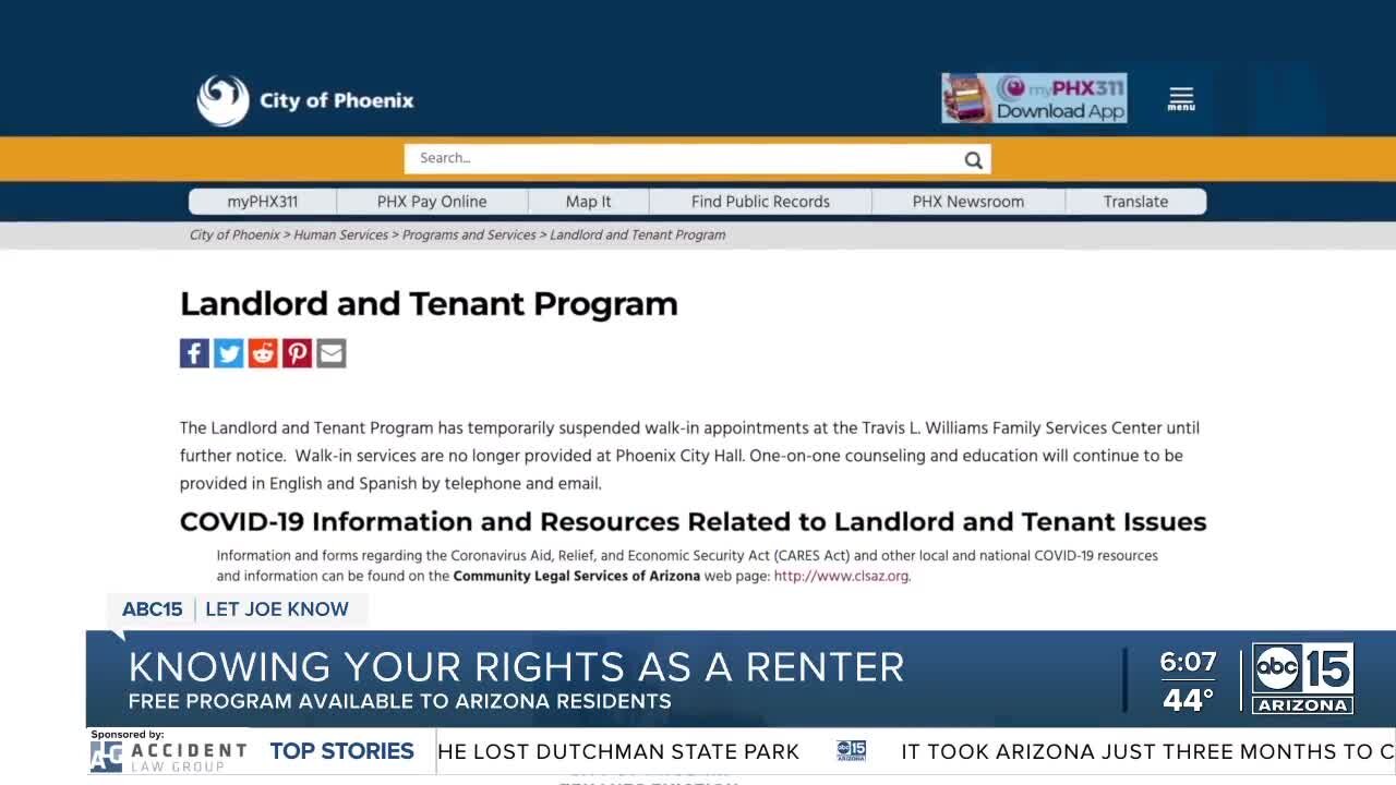 Where to get free help with landlord-tenant issues in Arizona