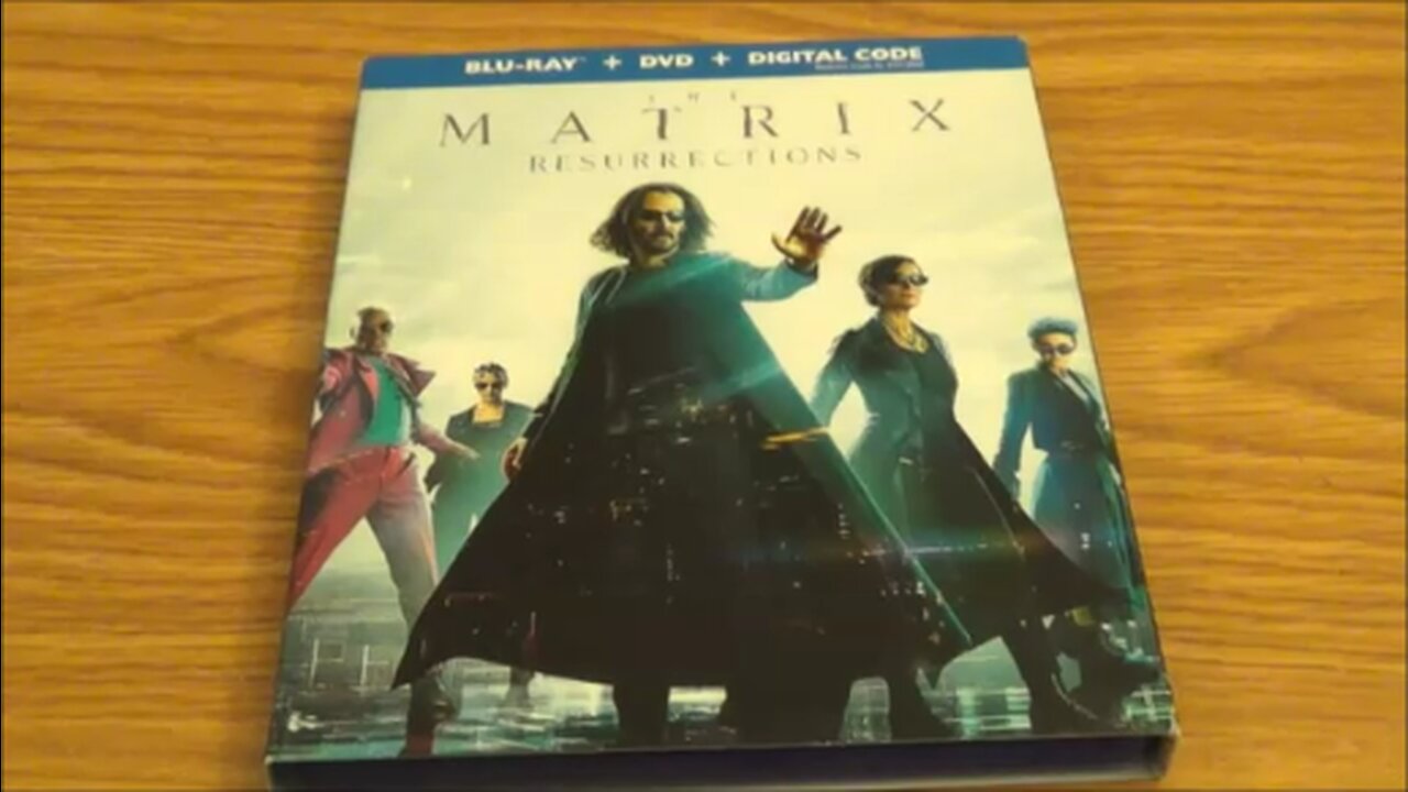 The Matrix Resurrections blu-ray cover