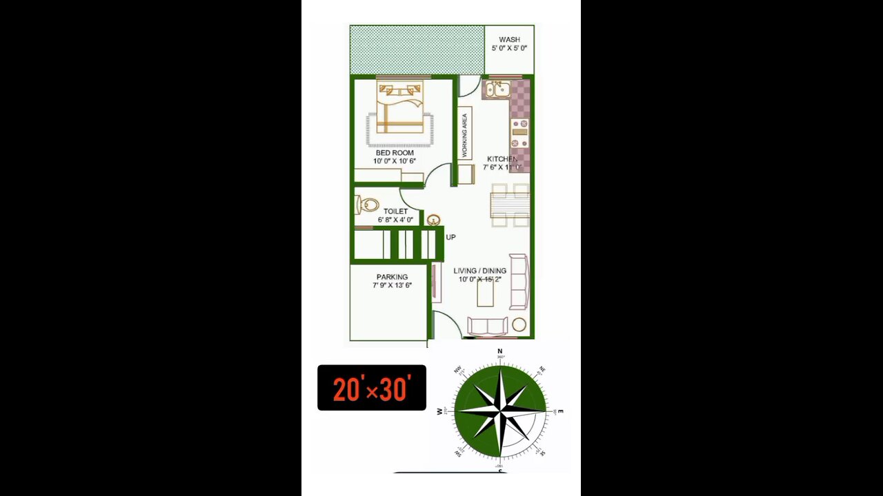 20 by 30 house plan