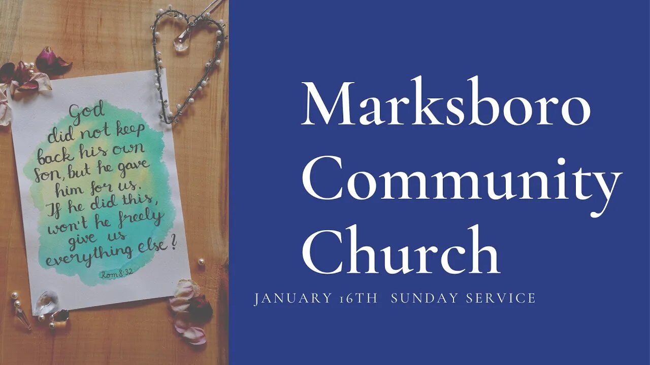 MCC January 16th Service