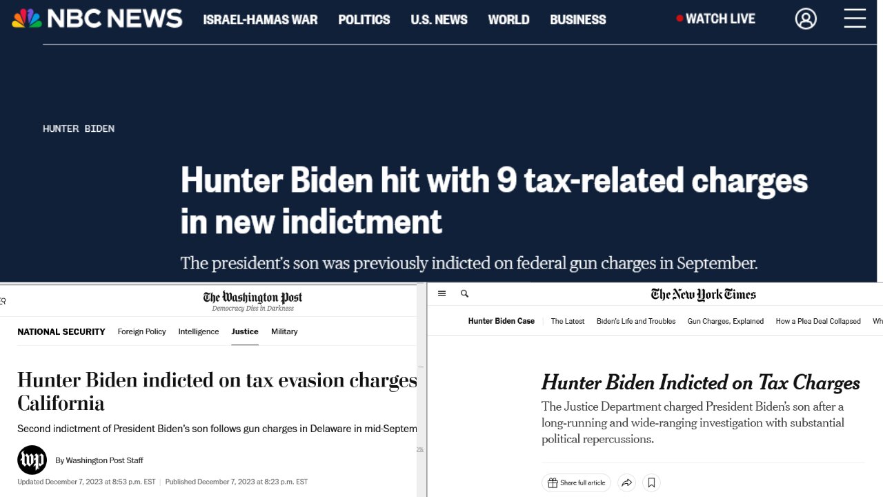 Hunter Biden hit with 9 tax-related charges in new indictment