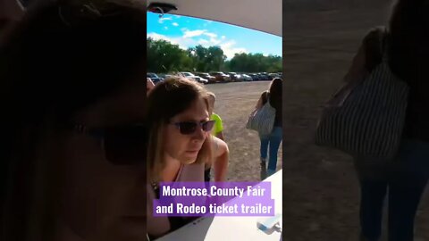 Montrose County Fair and Rodeo time lapse of ticket trailer #blackcanyontickets