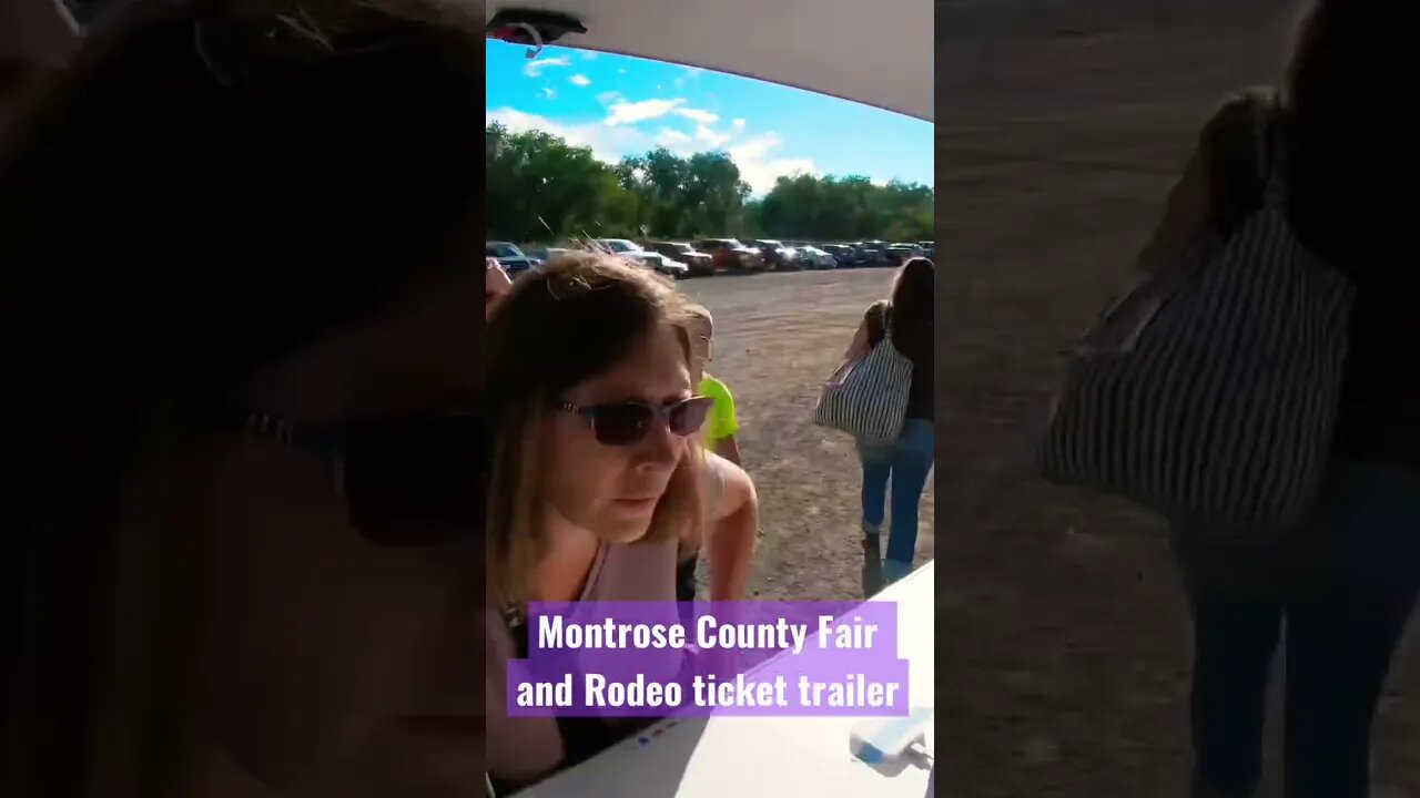 Montrose County Fair and Rodeo time lapse of ticket trailer #blackcanyontickets