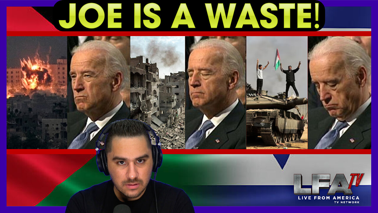 SLEEPY JOE VISITS ISRAEL LOL | Based America 10.18.23 7pm