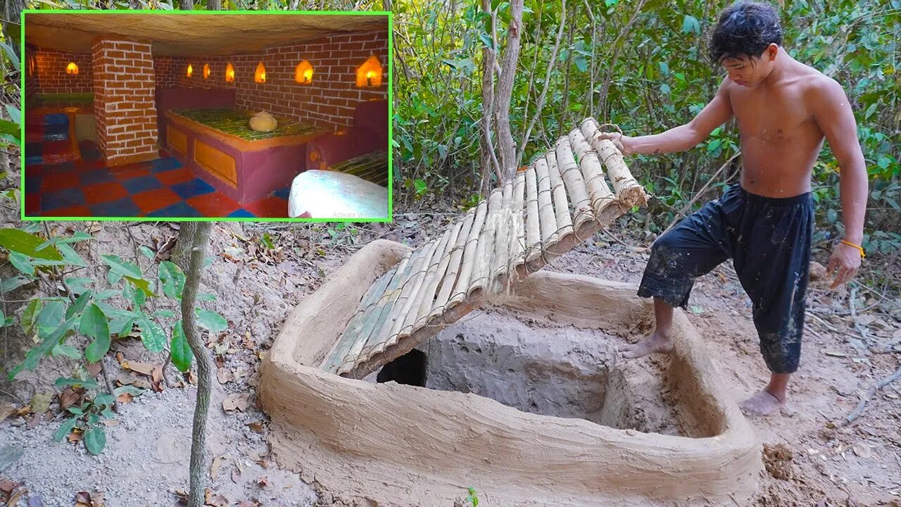 This Summer's Living Modern & Building Underground Temple Tunnel House With Swimming Pools.