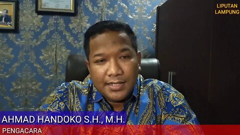 PENGACARA AHMAD HANDOKO: WASPADA COVID 19, RAJIN CUCI TANGAN DAN JAGA POLA HIDUP SEHAT