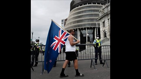 🇳🇿🐑🌿 NZ at Parliament. 🎼 "I will not comply"🎸