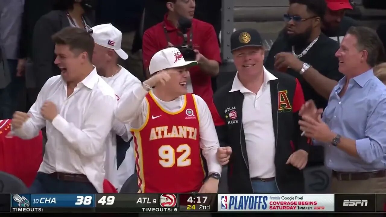 Trae Young Dimes to Danilo Gallinari and the CROWD Goes WILD!!!!