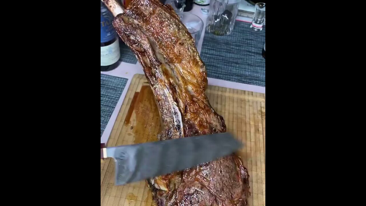 Steak with Rib Meat🥩 Unbelievable juicy