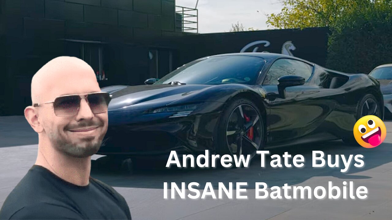 Andrew Tate Buys INSANE Batmobile (New)