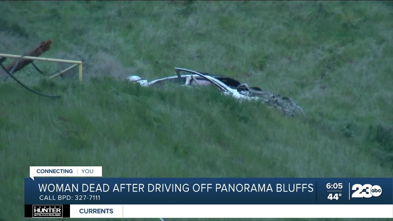 Woman who drove car off Panorama Bluffs identified