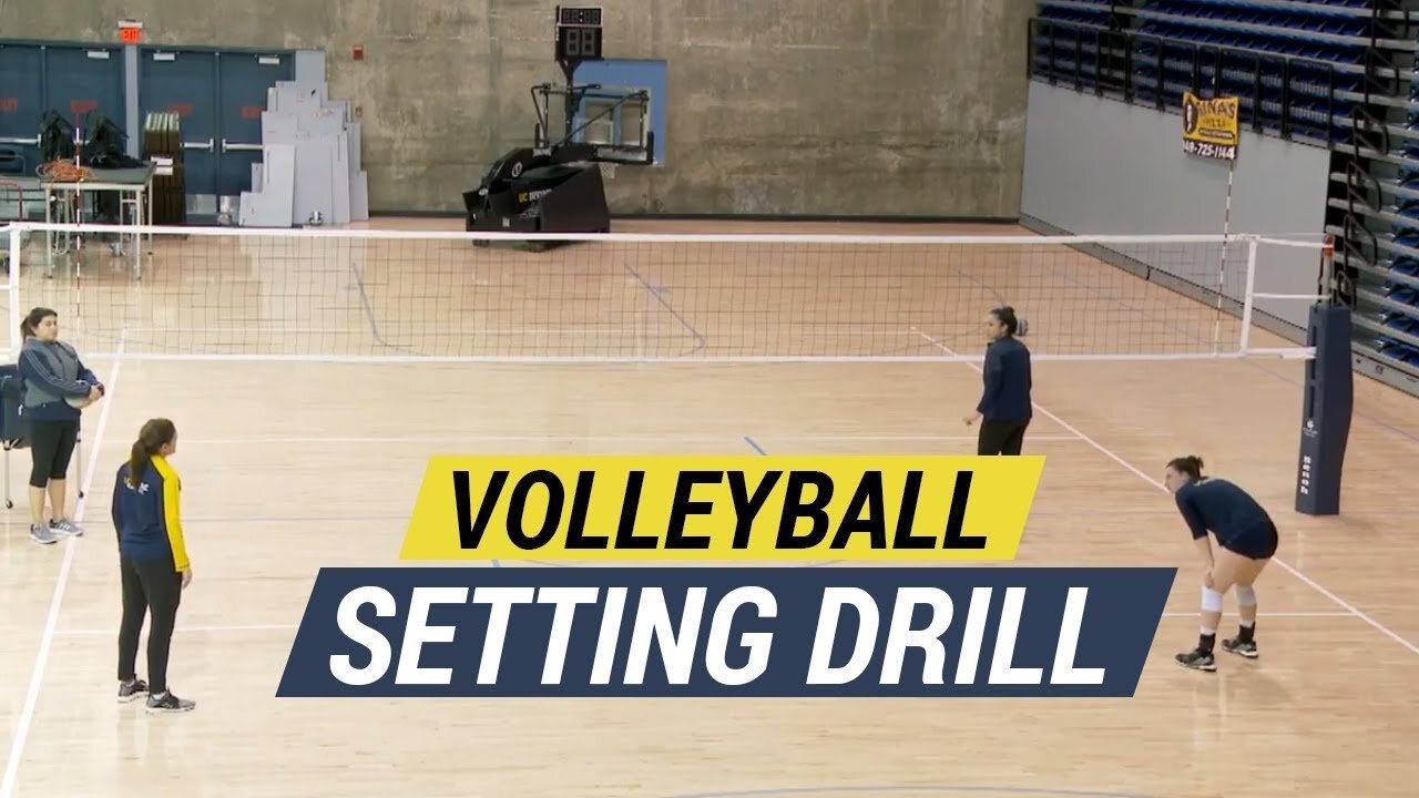 Volleyball Setting Drill - Right Back Right Front Exchange - Coach Ashlie Hain