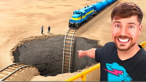 Train Vs Giant Pit