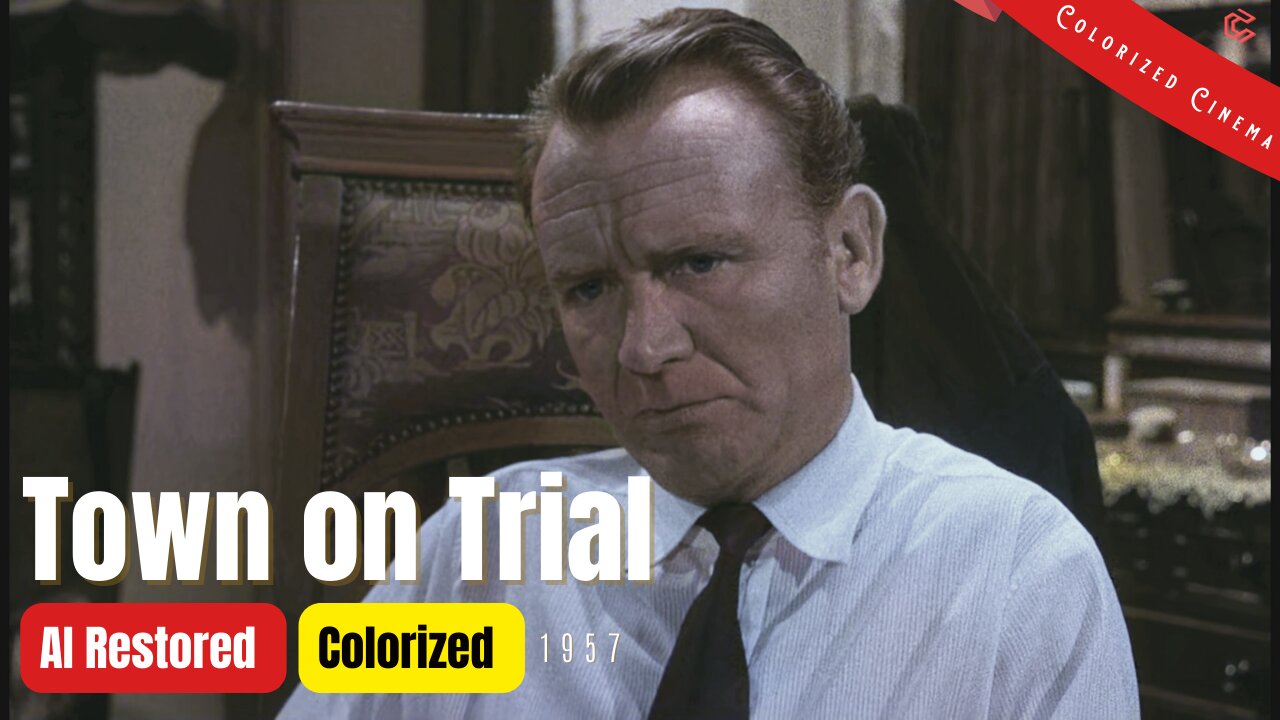 Town On Trial (1957) | Colorized | Subtitled | John Mills, Charles Coburn | British mystery film