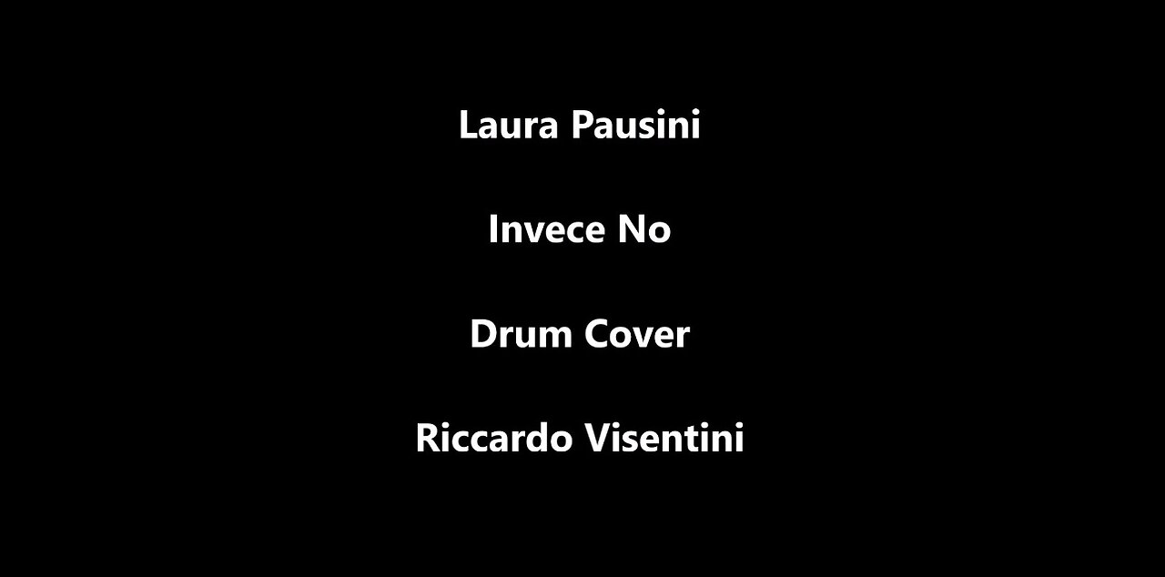 Laura Pausini - Invece No - Drum Cover