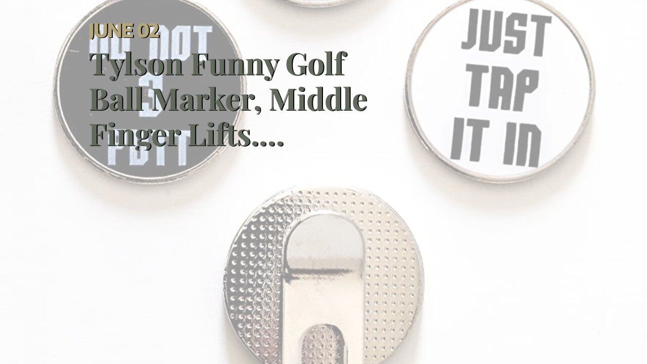 Tylson Funny Golf Ball Marker, Middle Finger Lifts. Attaches to Magnet. Made to Last