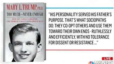 Excerpts From Mary TRUMP's New Book Claims Donald Trump Paid Someone To Take College SATs For Him!