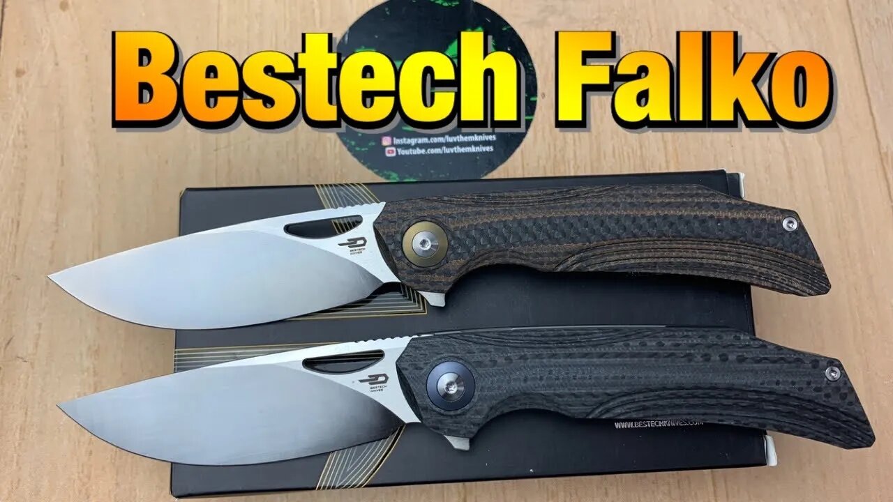 Bestech Falko / includes disassembly/ Great design, lightweight and fidget friendly !!