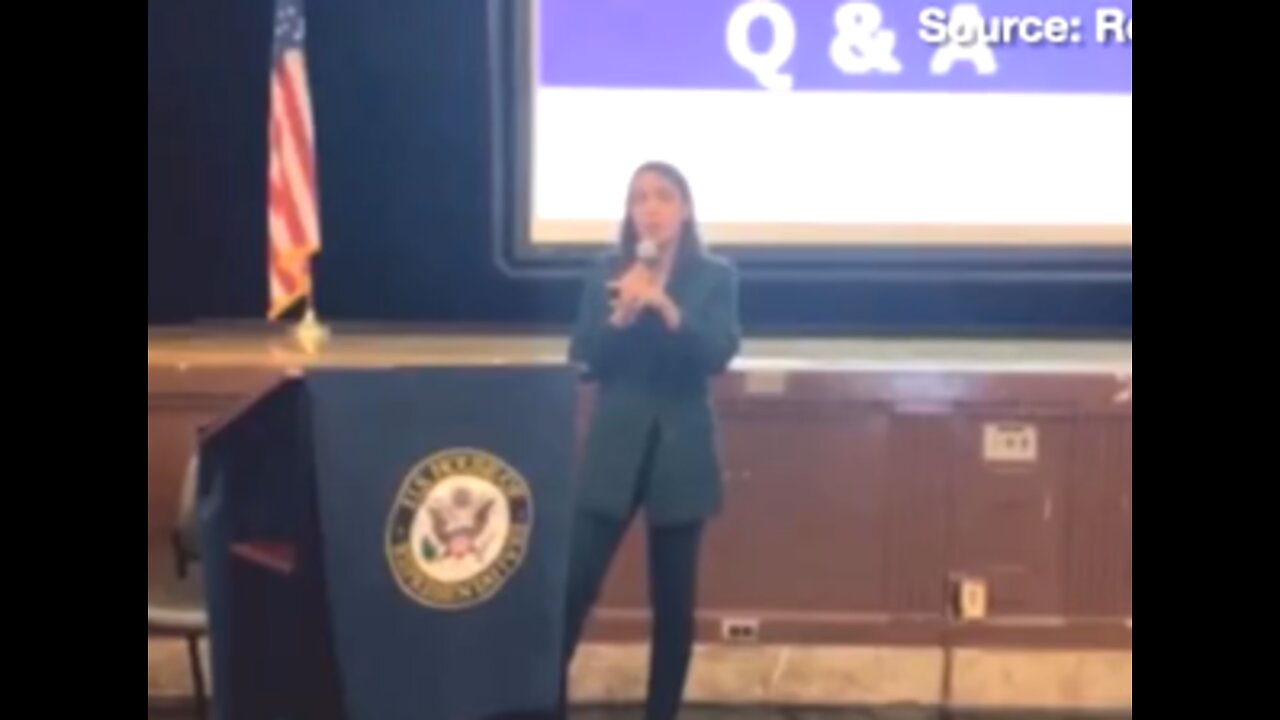 AOC meeting real people at Town Hall, Oct. 2022