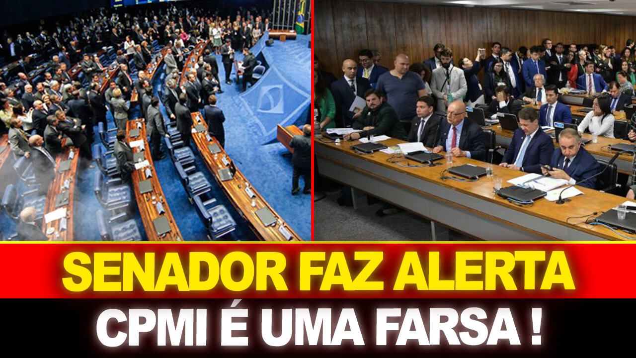 SENADOR faz grave alerta aos Brasileiros !! CPMI é uma farsa??