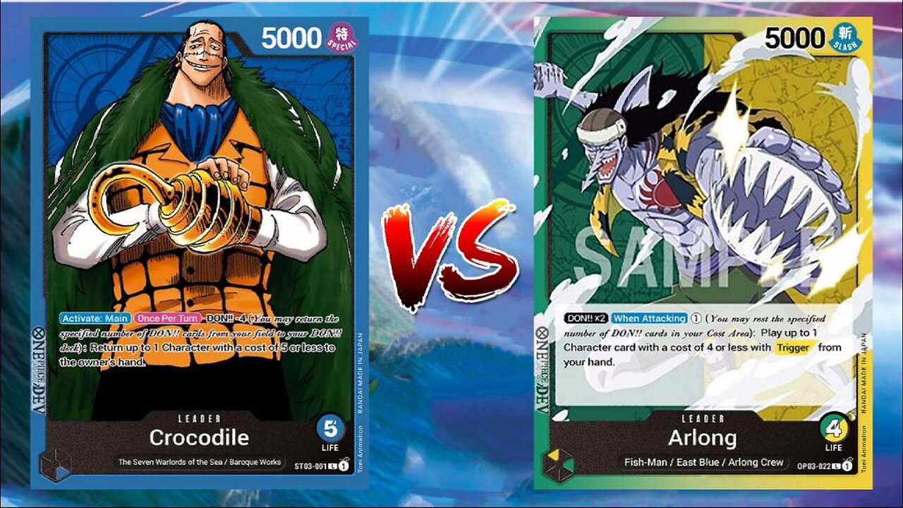 One Piece TCG Crocodile VS Arlong!!