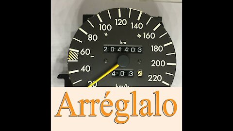 Mercedes Benz W124 - Cómo arreglar el cuenta kilometros tutorial