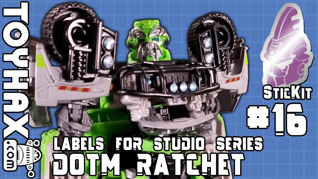 TOYHAX Labels for Studio Series DOTM Ratchet | SticKit #16