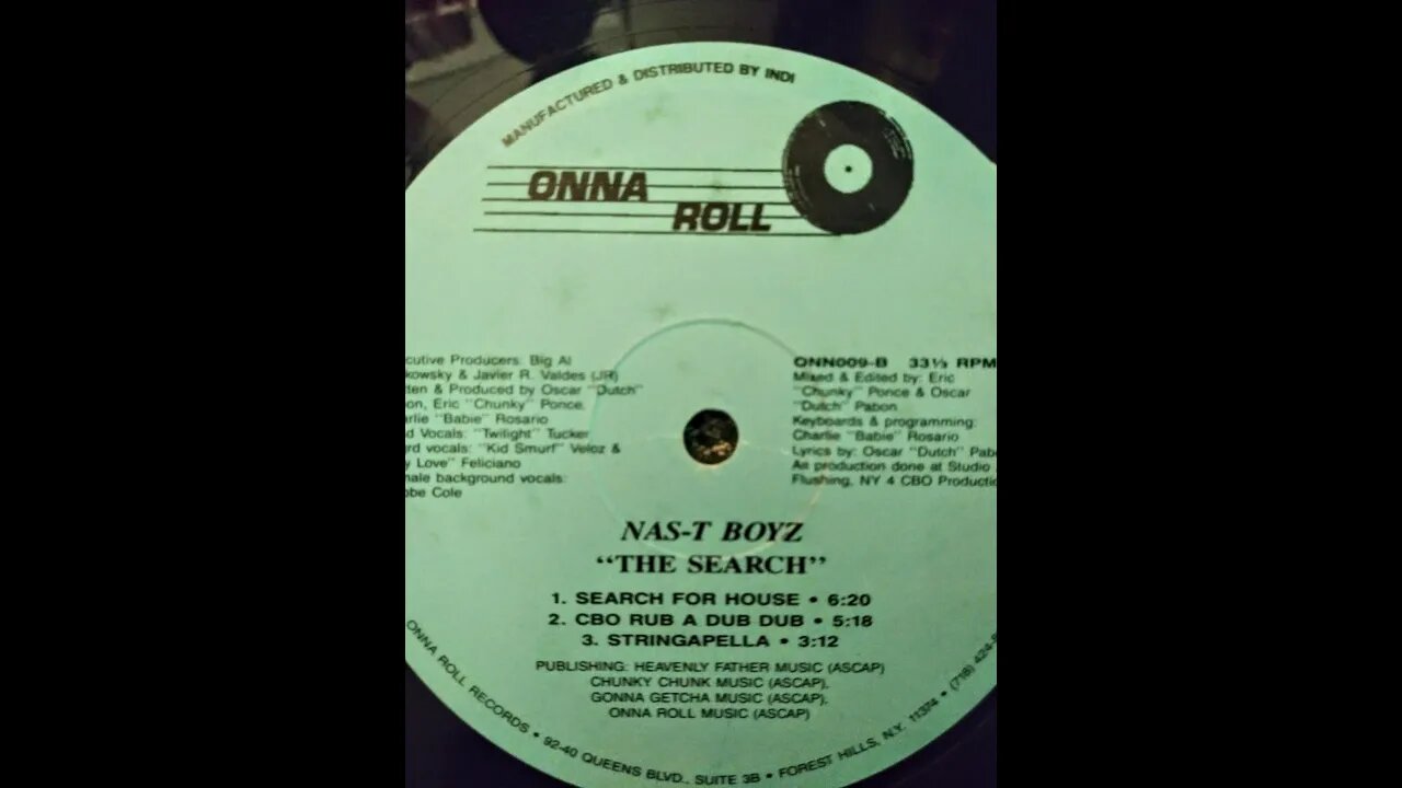 NAS-T BOYZ The Search 12'' Searching for House Mix