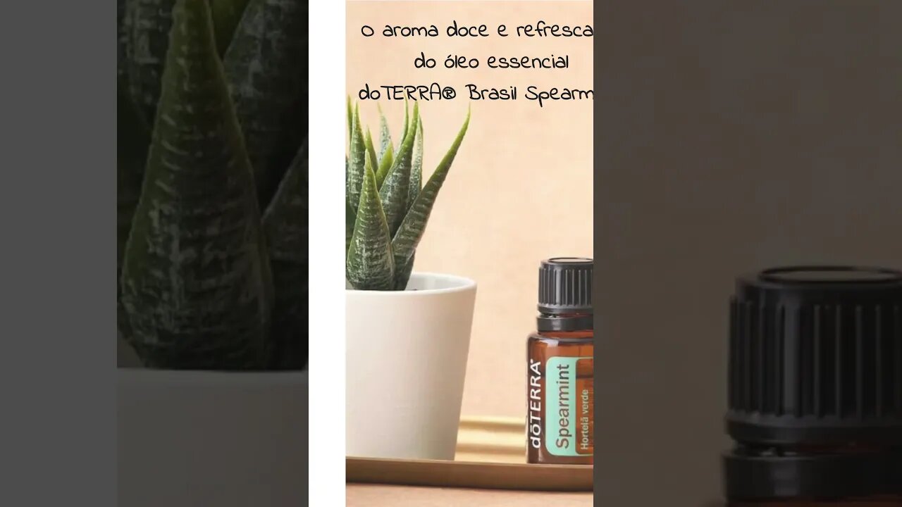 O óleo essencial doTERRA® Brasil Spearmint é ideal para evocar um senso de foco e humor positivo