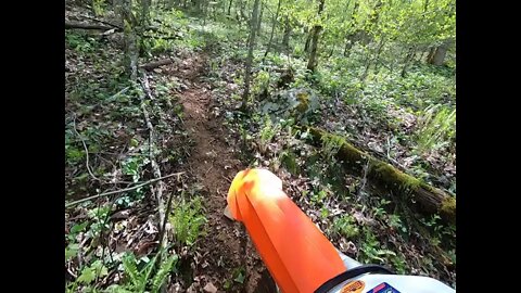 Backyard Mountain Single Track Trail on the KTM300 - Round 2