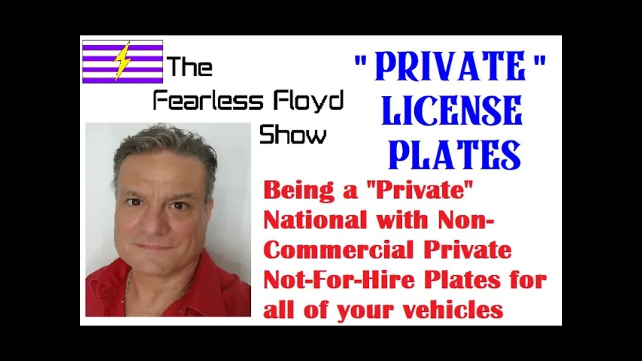 PRIVATE PLATES AS A NATIONAL