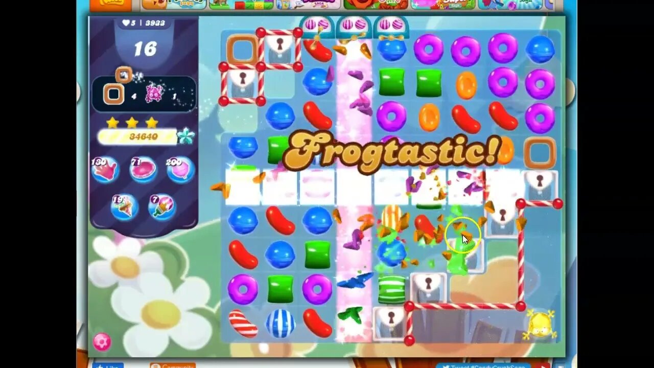 Candy Crush Level 3933 Talkthrough, 28 Moves 0 Boosters