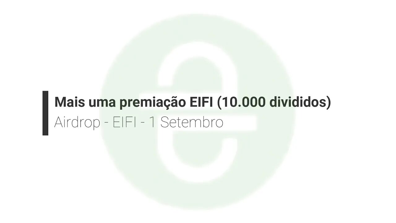 Airdrop - Extensão(kkk) - EIFI - Distribuindo 10.000 Token, para os inscritos