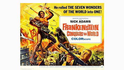 FRANKENSTEIN CONQUERS THE WORLD (1965) movie trailer