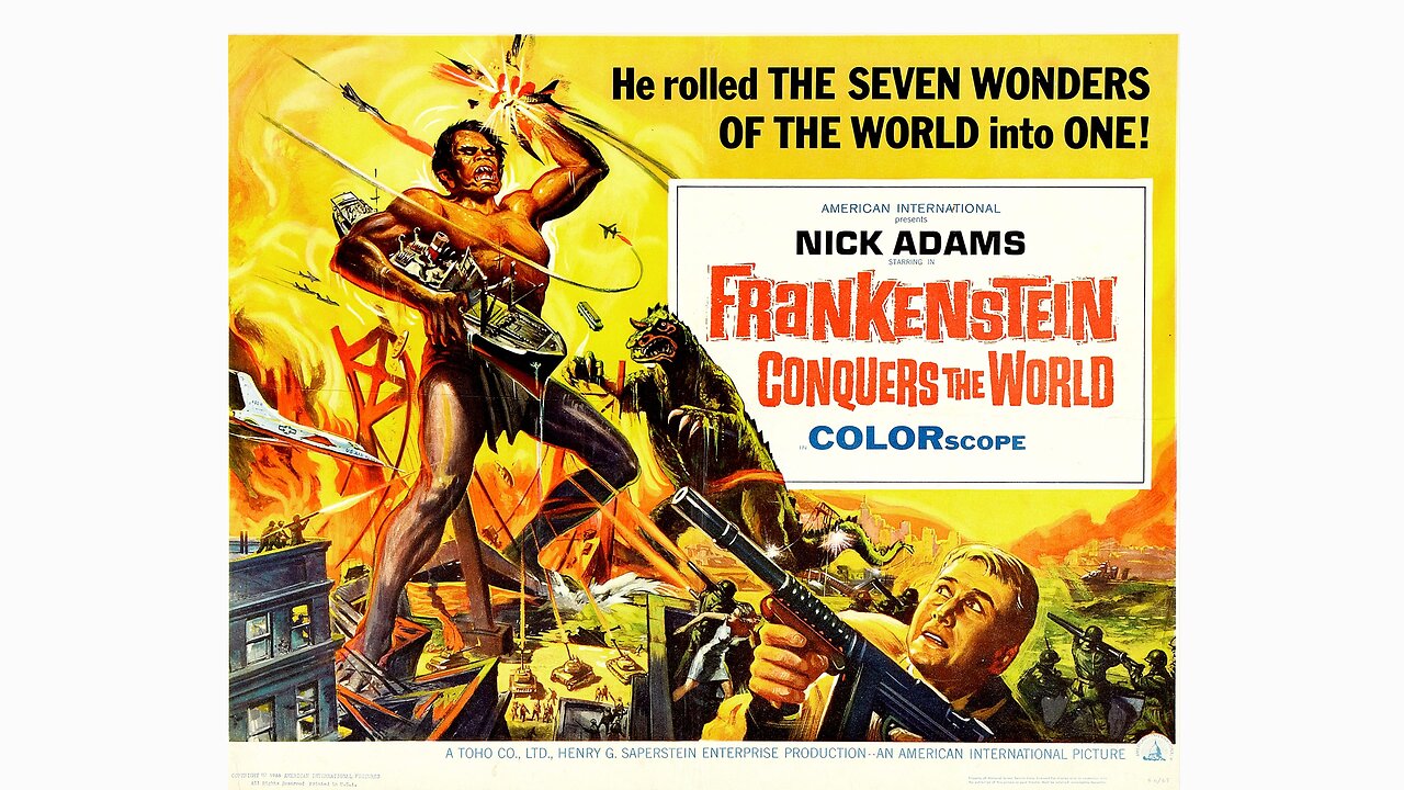 FRANKENSTEIN CONQUERS THE WORLD (1965) movie trailer