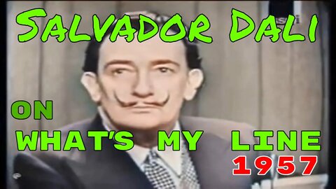 Salvador Dali on What's My Line (1957) [colourised]