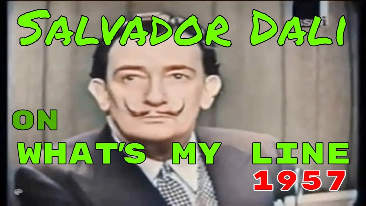 Salvador Dali on What's My Line (1957) [colourised]