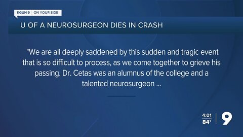 UArizona Chair of Neurosurgery Justin Cetas killed in motorcycle crash