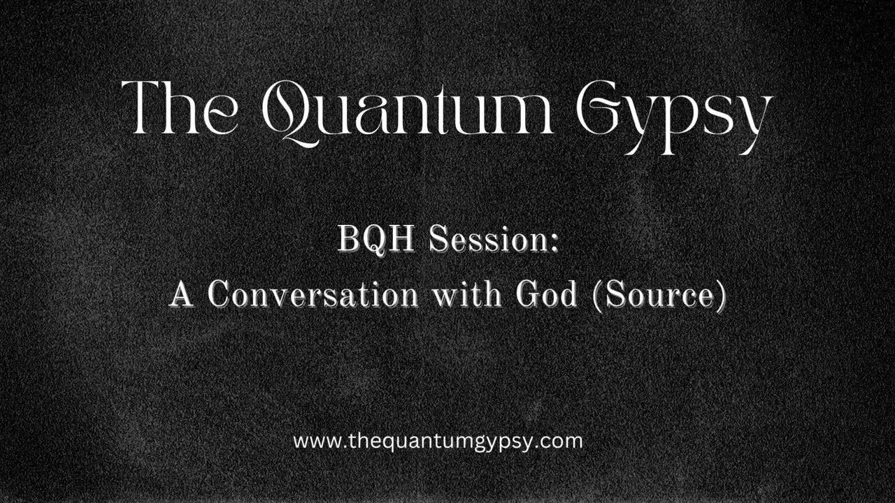 BQH Session A Conversation with God in the void