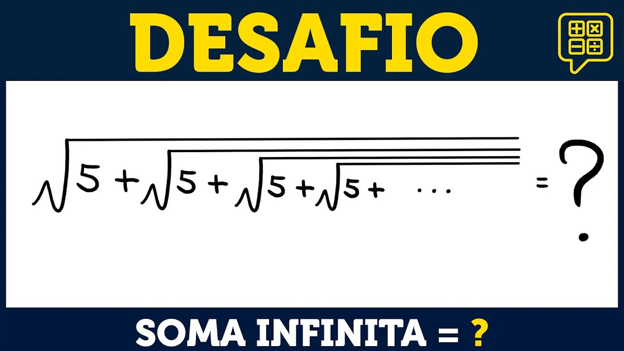 Soma infinita de raízes: Como resolver a equação? | Matemática: Equações e Álgebra