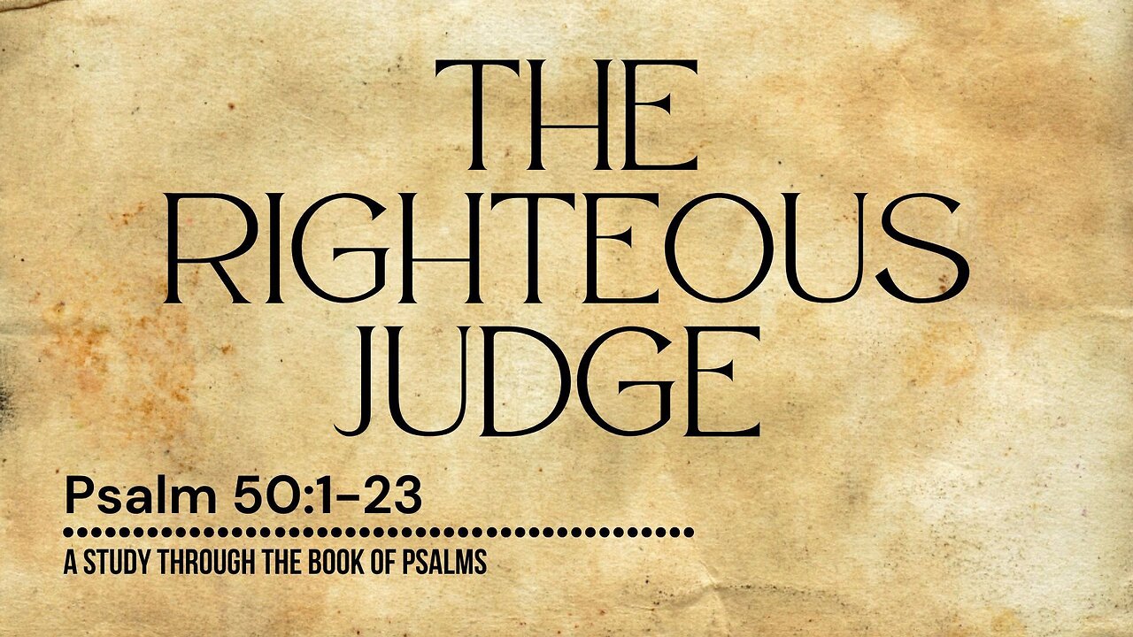 The Righteous Judge | Pastor Abram Thomas