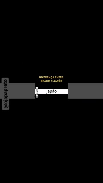Diferença entre Brasil x Japão