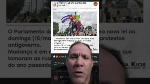 Parlamento cubano aprova lei antiprotesto. Amigos do Lula acabando com a liberdade do povo