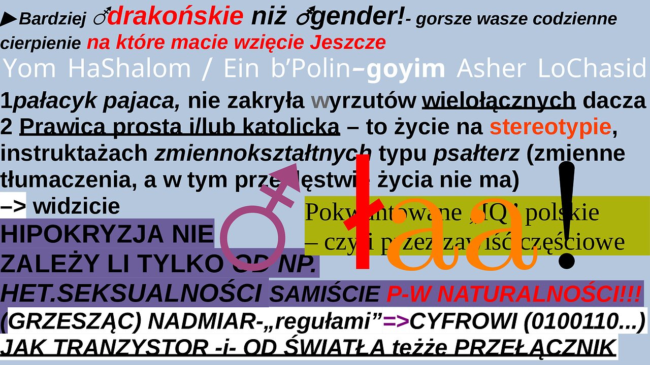 ▶Bardziej ⚦drakońskie niż ⚦gender!- gorsze wasze codzienne cierpienie na które macie wzięcie Jeszcze