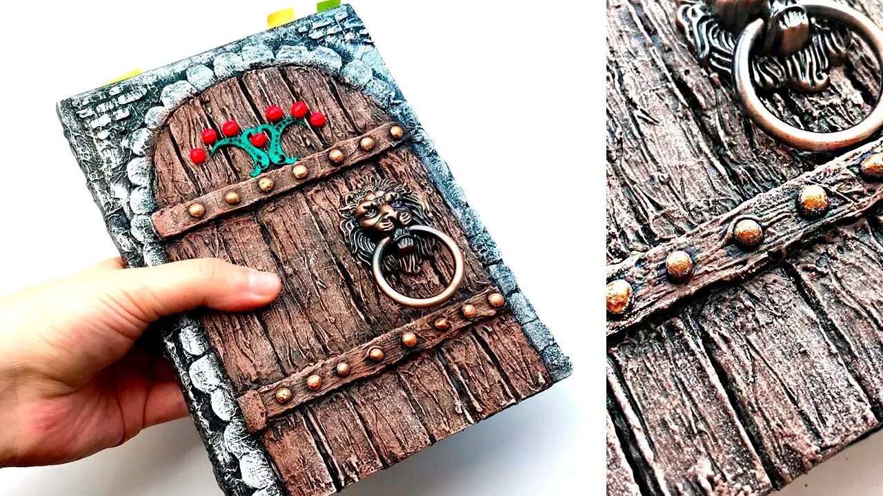 DIY Notebook Decoration Idea | Door imitation | Cardboard craft