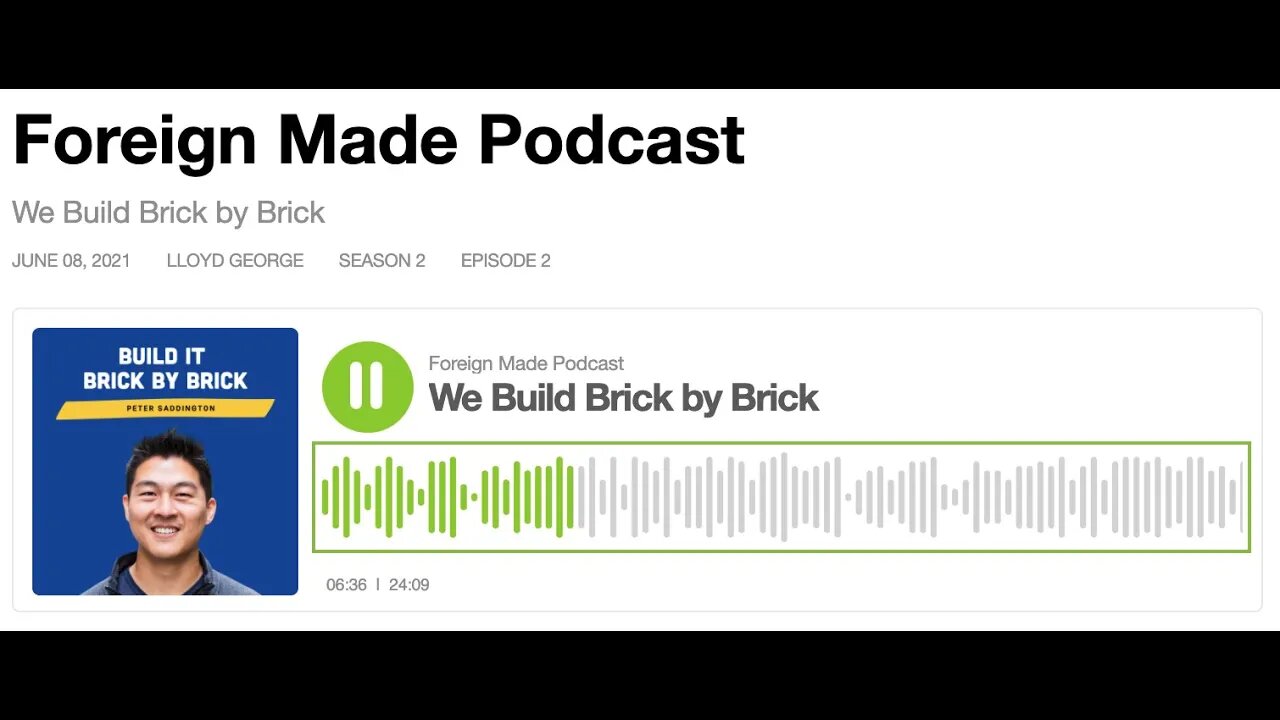 Foreign Made Podcast - Peter Saddington on How to Start a Company, Crypto, Being an Orphan and More!