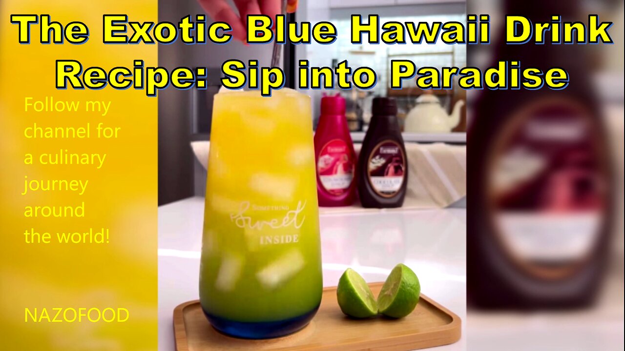 The Exotic Blue Hawaii Drink Recipe: Sip into Paradise #tropicaldrinks #summercocktails #easyrecipes