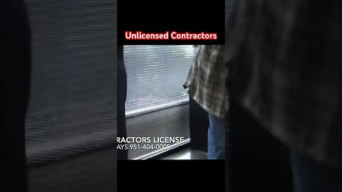 Unlicensed Contractors Sting Operation