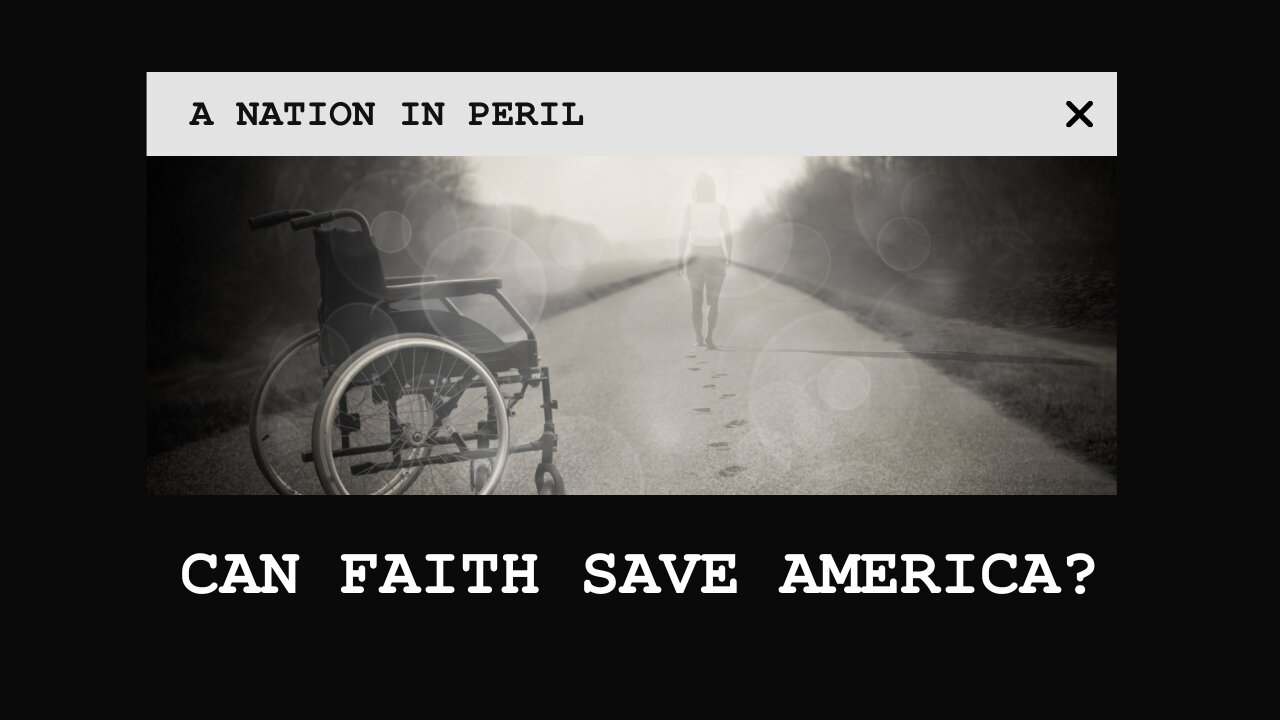 Faith alone will save the country